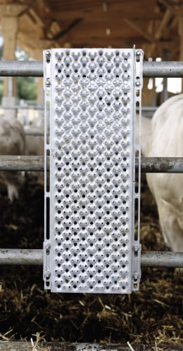 Produktbild: KERBL Kratzblech 430 x 900 x 40 mm für die Rindermast