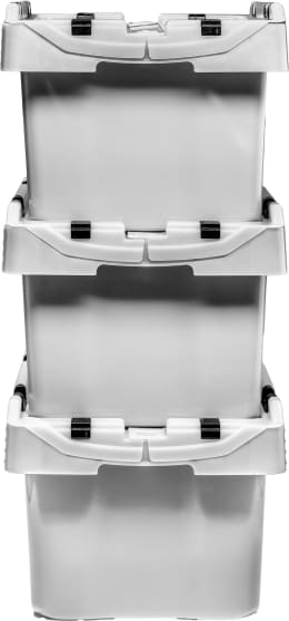 Produktbild: Cemo Sammelbehälter 400 x 300 x 240 mm, 16 l, für Lagerung und Transport von Li-Ion-Akkus