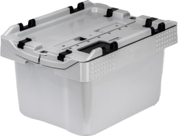 Produktbild: Cemo Sammelbehälter 400 x 300 x 240 mm, 16 l, für Lagerung und Transport von Li-Ion-Akkus
