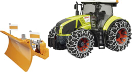 Produktbild: Bruder® Modell Claas Traktor Axion 950 mit Schneeketten und Räumschild 1:16