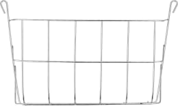 Produktbild: Heuraufe für Kaninchen, 250 x 150 x 100 mm Metall verzinkt