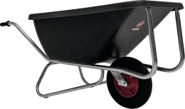 Produktbild: Growi® Schubkarre Compactkarre Big Ben Mulde 180 l, PE (Polyethylen), 1 x Luftrad 400x100, 15850