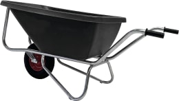 Produktbild: Growi® Schubkarre Compactkarre Big Ben Mulde 180 l, PE (Polyethylen), 1 x Luftrad 400x100, 15850