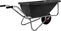 Produktbild: Growi® Schubkarre Compactkarre Big Ben Mulde 180 l, PE (Polyethylen), 1 x Luftrad 400x100, 15850