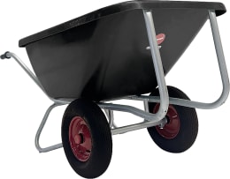 Produktbild: Growi® Schubkarre Compactkarre Big Ben Mulde 180 l, PE (Polyethylen), 2 x Luftrad 400x100, 15860