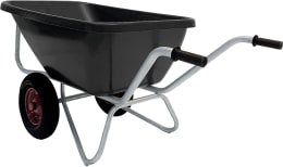 Produktbild: Growi® Schubkarre Compactkarre Big Ben Mulde 180 l, PE (Polyethylen), 2 x Luftrad 400x100, 15860