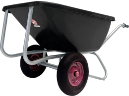 Produktbild: Growi® Schubkarre Compactkarre Big Ben Mulde 180 l, PE (Polyethylen), 2 x Luftrad 400x100, 15860
