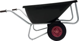 Produktbild: Growi® Schubkarre Compactkarre Big Ben Mulde 180 l, PE (Polyethylen), 2 x Luftrad 400x100, 15860