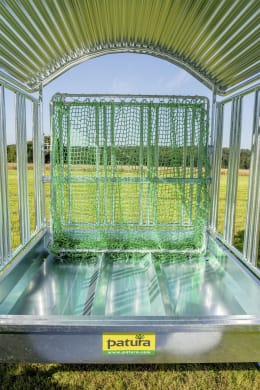 Lifestyle: Patura Rahmen 1,85 x 1,85 m für Futtersparnetz für Viereckraufen mit 12 Fressplätzen