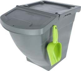 Produktbild: KERBL Futterbox 60 l, 390 x 490 x 578 mm, stapelbar, mit Deckel, für die Aufbewahrung von Tierfutter