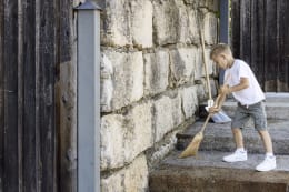 Lifestyle: KERBL Reisstrohbesen Mini für Kinder 100 cm