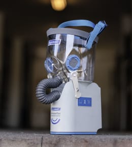 Produktbild: hippomed Ultraschall-Inhalator AirOne Flex Akku-Betrieb, mit Warmblut-Inhalationsmaske