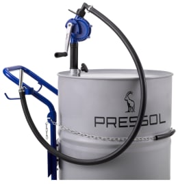 Produktbild: PRESSOL Hand-Fasspumpe - Kurbelpumpe für Diesel, Heizöl, Petroleum, Kühlmittel und Scheibenreiniger, 18 l/min