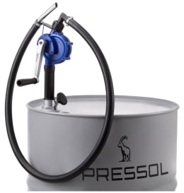 Produktbild: PRESSOL Hand-Fasspumpe - Kurbelpumpe für Diesel, Heizöl, Petroleum, Kühlmittel und Scheibenreiniger, 18 l/min