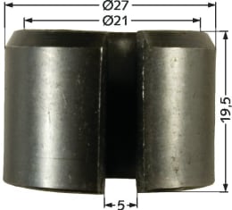 Produktbild: Industriehof® Spannbuchse 19,5 x 3 mm Ø innen 21 mm Ø außen 27 mm für Perfect, Tünnissen & Stocks