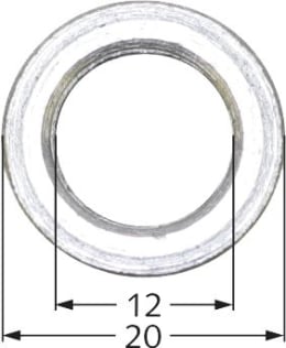 Produktbild: Industriehof® Buchse 12 x 20 x 20 mm, für Votex