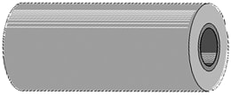 Produktbild: Industriehof® Einschweißbuchse 30, 43 x 60 x 120 mm, für Zinken mit Gewinde M 28