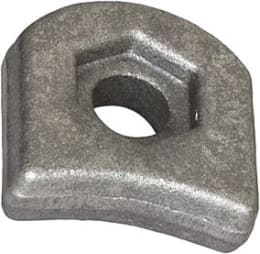 Produktbild: Industriehof® Halter 54 x 52 x 18,5 mm, Bohrung 16,5 mm, mit Sechkantansatz Nobili Schlegelmesser