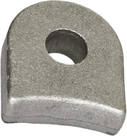 Produktbild: Industriehof® Halter 56 x 50 x 17,5 mm, Bohrung 16,5 mm, ohne Sechkantansatz Agricom Schlegelmesser