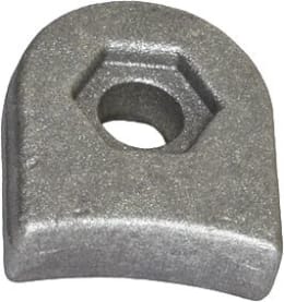 Produktbild: Industriehof® Halter 61 x 52 x 18 mm, Bohrung 16,5 mm, mit Sechkantansatz Sicma Schlegelmesser