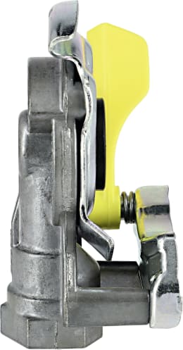 Produktbild: Wabco Kupplungskopf gelb, für Anhänger, 2-Kreis-Anlage, Bremse, M 22 x 1,5 IG