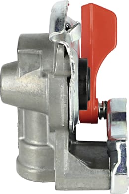 Produktbild: Wabco Kupplungskopf rot, für Zugfahrzeug, 2-Kreis-Anlage, Vorrat, M 22 x 1,5 IG