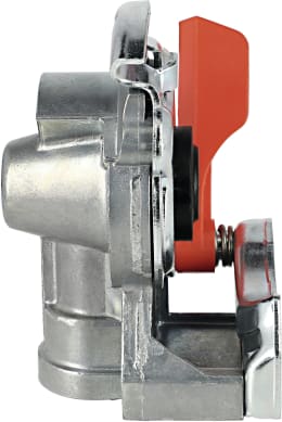 Produktbild: Wabco Kupplungskopf rot, für Zugfahrzeug, 2-Kreis-Anlage, Vorrat, M 16 x 1,5 IG