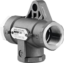 Produktbild: Wabco 2-Wegeventil M 22 x 1,5, NW 12 mm, pneumatisch, mit Flansch, Neuteil