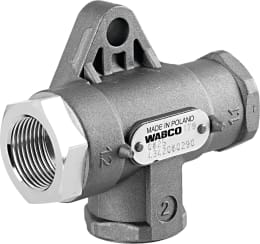 Produktbild: Wabco 2-Wegeventil M 22 x 1,5, NW 12 mm, pneumatisch, mit Flansch, Neuteil