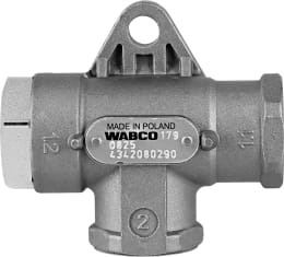 Produktbild: Wabco 2-Wegeventil M 22 x 1,5, NW 12 mm, pneumatisch, mit Flansch, Neuteil