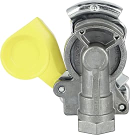 Produktbild: Wabco Kupplungskopf gelb, für Anhänger, 2-Kreis-Anlage, Bremse, M 16 x 1,5 IG
