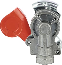 Produktbild: Wabco Kupplungskopf rot, ohne Filter, für Anhänger, 2-Kreis-Anlage, Vorrat, M 16 x 1,5 IG