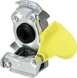 Produktbild: Wabco Kupplungskopf gelb, für Zugfahrzeug, 2-Kreis-Anlage, Bremse, M 22 x 1,5 IG