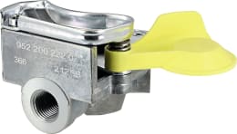 Produktbild: Wabco Kupplungskopf gelb, für Zugfahrzeug, 2-Kreis-Anlage, Bremse, M 16 x 1,5 IG