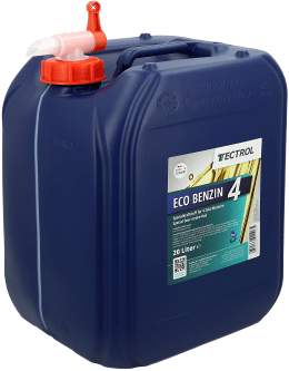 Produktbild: TECTROL ECO BENZIN 4 20l + Auslaufhahn Kanister Sonderkrafstoff, Gerätebenzin, Alkylatbenzin für 4-Takt-Motoren
