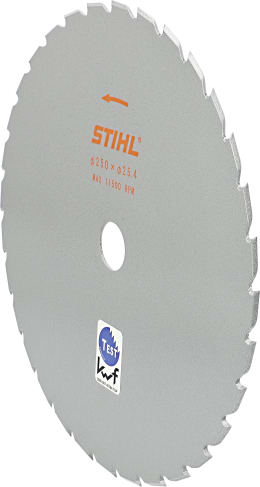 Produktbild: STIHL Grasschneideblatt 250 mm mit 32 Zähnen, für Motorsense FR 131 T, 410 C-E, FR 460 TC-EM, FS 89, 91, 94