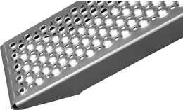 Produktbild: TRAILER POOL Verladeschiene Aluminium gebogen, randlos, rutschhemmend, 2 St.