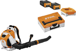 Produktbild: STIHL Akku-Laubbläser BRA 600 Luftdurchsatz 1.500 m³/h, mit Akku-Box, 2 Akkus/Ladegerät, BA07 011 5910