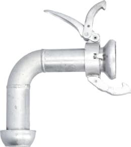 Produktbild: Perrot Bogen KRKB 90 °, 50 M-Teil, 50 V-Teil, Stahl, verzinkt, KF71260