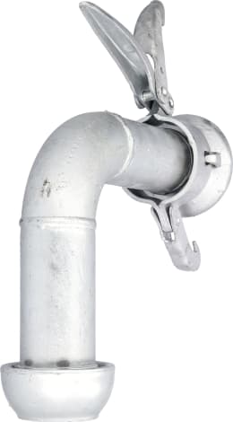 Produktbild: Perrot Bogen KRKB 90 °, 50 M-Teil, 50 V-Teil, Stahl, verzinkt, KF71260