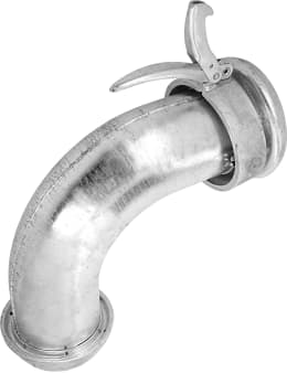 Produktbild: Perrot Bogen KRKB 90 °, 159 M-Teil, 159 V-Teil, Stahl, verzinkt, KF71460