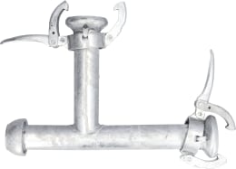 Produktbild: Perrot T-Stück KT 50 x 50 50 M-Teil, 50 V-Teil, 50 M-Teil (Abgang), inkl. Gummidichtring