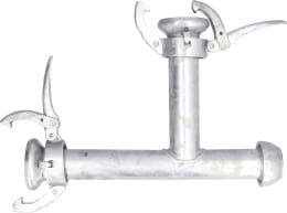 Produktbild: Perrot T-Stück KT 50 x 50 50 M-Teil, 50 V-Teil, 50 M-Teil (Abgang), inkl. Gummidichtring