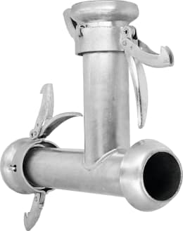 Produktbild: Perrot T-Stück KT 108 x 108 108 M-Teil, 108 V-Teil, 108 M-Teil (Abgang), inkl. Gummidichtring
