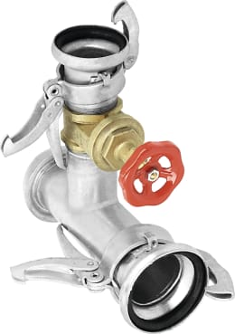 Produktbild: Perrot T-Stück KT 89 x P 70 mit eingebautem Schieber, 89 M-Teil, 89 V-Teil, 70 M-Teil (Abgang)