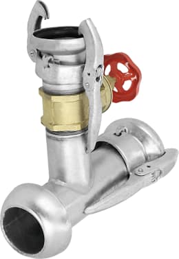 Produktbild: Perrot T-Stück KT 89 x P 70 mit eingebautem Schieber, 89 M-Teil, 89 V-Teil, 70 M-Teil (Abgang)