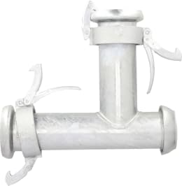 Produktbild: Perrot T-Stück KT 133 x 133 133 M-Teil, 133 V-Teil, 133 M-Teil (Abgang), inkl. Gummidichtring