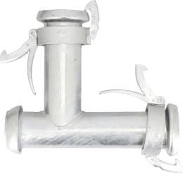 Produktbild: Perrot T-Stück KT 133 x 133 133 M-Teil, 133 V-Teil, 133 M-Teil (Abgang), inkl. Gummidichtring