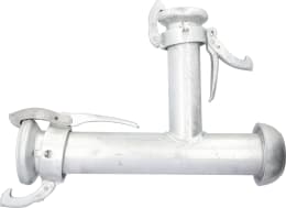 Produktbild: Perrot T-Stück KT 89 x 70 89 M-Teil, 89 V-Teil, 70 M-Teil (Abgang), inkl. Gummidichtring