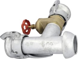 Produktbild: Perrot T-Stück KT 89 x P 89 mit eingebautem Schieber, 89 M-Teil, 89 V-Teil, 89 M-Teil (Abgang)